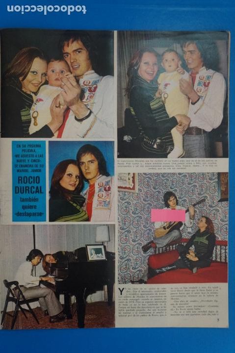 Coleccionismo de Revistas y Peri&oacute;dicos: RECORTE CLIPPING DE ROCIO DURCAL Y JUNIOR REVISTA SEMANA N&ordm; 1671 PAG. 3 Y 4 L8