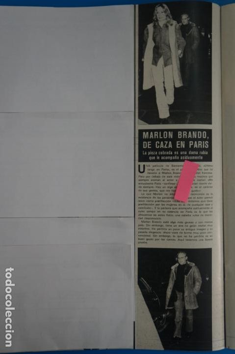Coleccionismo de Revistas y Peri&oacute;dicos: RECORTE CLIPPING DE MARLON BRANDO REVISTA SEMANA N&ordm; 1671 PAG. 28 L8
