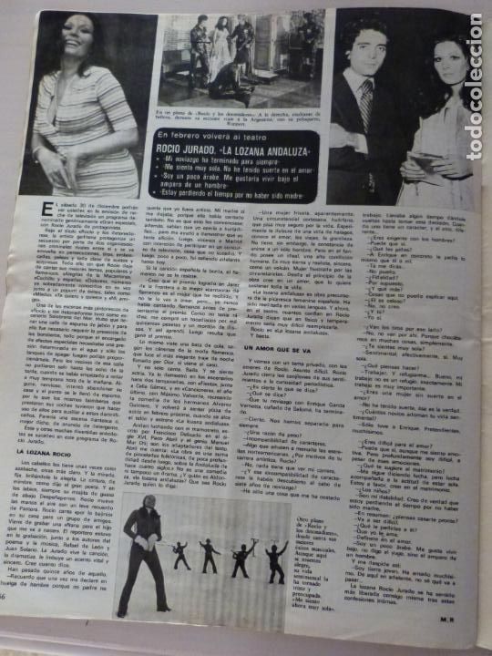 Coleccionismo de Revistas y Peri&oacute;dicos: RECORTE CLIPPING DE ROCIO JURADO REVISTA SEMANA N&ordm; 1715 PAG. 56 L10