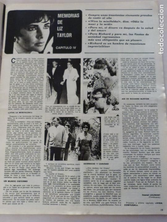 Coleccionismo de Revistas y Peri&oacute;dicos: RECORTE CLIPPING DE LYZ TAYLOR REVISTA SEMANA N&ordm; 1715 PAG. 19 L10
