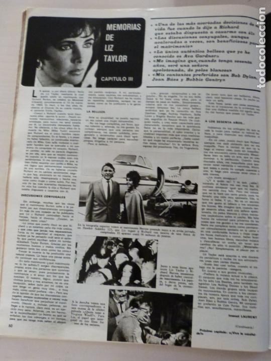 Coleccionismo de Revistas y Peri&oacute;dicos: RECORTE CLIPPING DE LIZ TAYLOR REVISTA SEMANA N&ordm; 1714 PAG. 80 L10