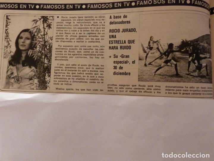 Coleccionismo de Revistas y Peri&oacute;dicos: RECORTE CLIPPING DE ROCIO JURADO REVISTA SEMANA N&ordm; 1714 PAG. 72 L10