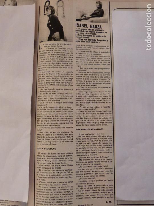 Coleccionismo de Revistas y Peri&oacute;dicos: RECORTE CLIPPING DE ISABEL BAUZA REVISTA SEMANA N&ordm; 1714 PAG. 69 L10