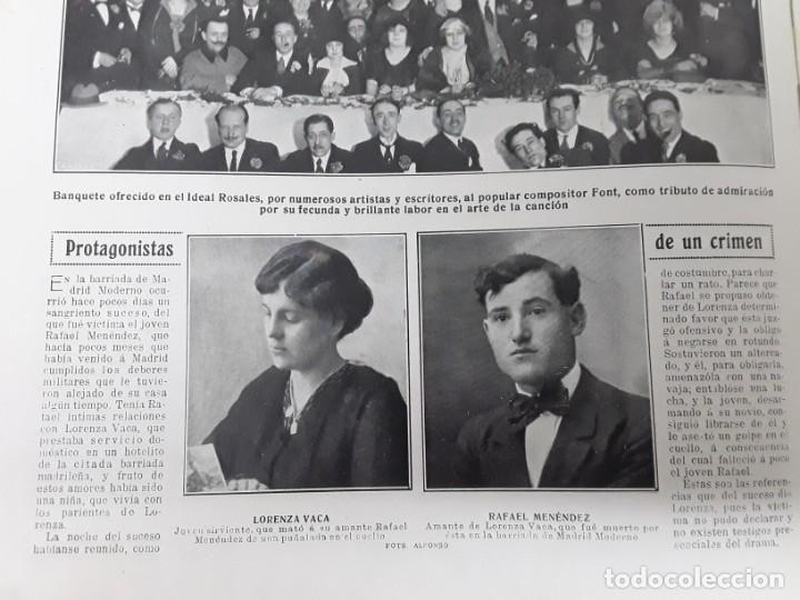 Collezionismo di Riviste e Giornali: ASESINATO BARRIADA MADRID MODERNO COMBATE BENI-SAID ANVAR PERFUMERIA FLORALIA PREMIOS A&Ntilde;O 1922