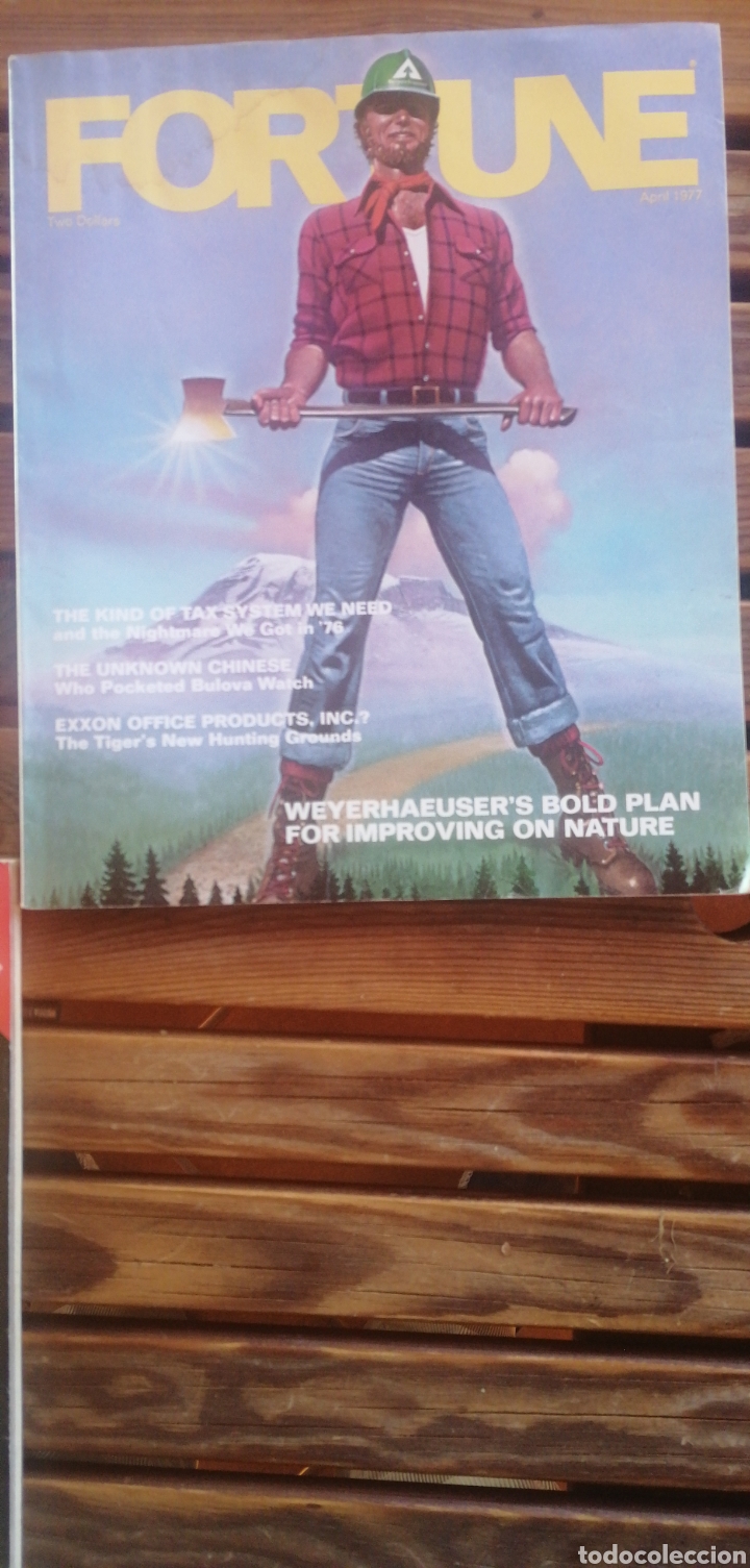 Collection Magazines and Newspapers: Fortune. April 1977 Time Inc. Chicago. 173 pp. +2 h. Revista de Econom&iacute;a y pol&iacute;tica. In folio Mayor