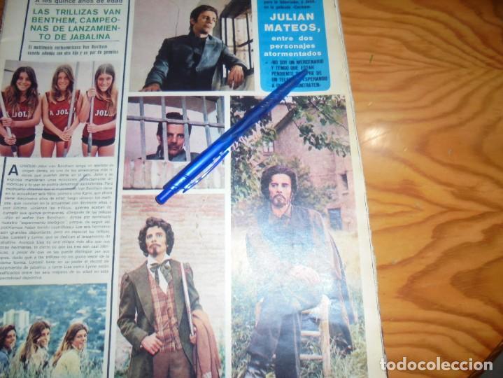 Coleccionismo de Revistas y Peri&oacute;dicos: RECORTE : JULIAN MATEOS, BECQUER EN TV. SEMANA, NOVMBRE 1975