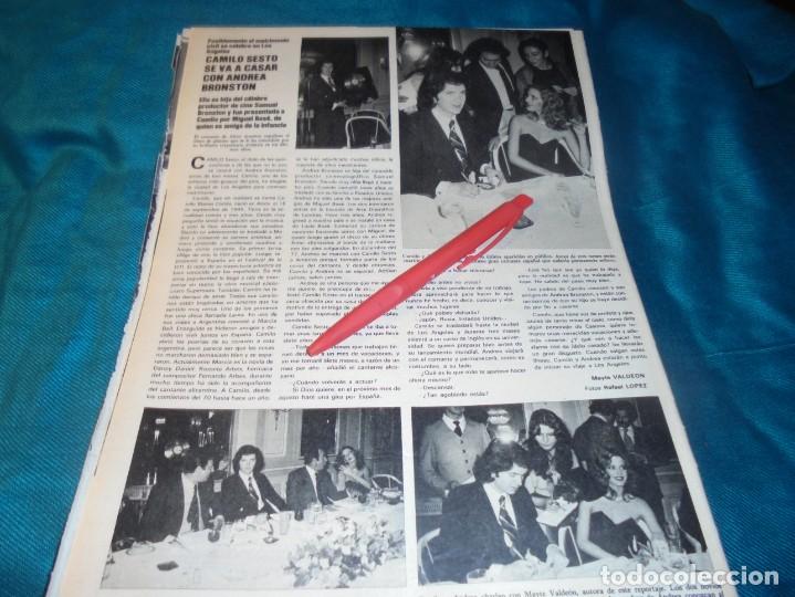 Collection Magazines and Newspapers: RECORTE : CAMILO SESTO SE CASA CON ANDREA BRONSTON. SEMANA, MARZO 1979 (#)