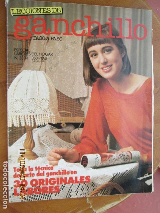 Coleccionismo de Revistas y Peri&oacute;dicos: LECCIONES DE GANCHILLO PASO A PASO REVISTA , ESPECIAL LABORES DEL HOGAR - 333-1