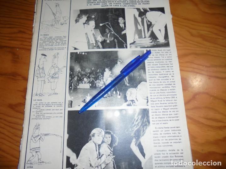Coleccionismo de Revistas y Peri&oacute;dicos: RECORTE : MUSICA Y ANECDOTAS : MIGUEL BOSE, IVAN. SEMANA, NOVMBRE 1979 (#)