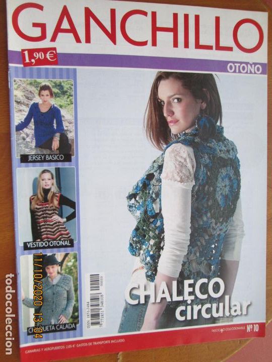 Coleccionismo de Revistas y Peri&oacute;dicos: GANCHILLO OTO&Ntilde;O - FASC&Iacute;CULO N&ordm; 10 - CHALECO CIRCULAR, VESTIDOS OTO&Ntilde;AL ...