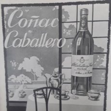 Coleccionismo de Revistas y Periódicos: COÑAC CABALLERO JEREZ DE LA FRONTERA HOJA AÑO 1922