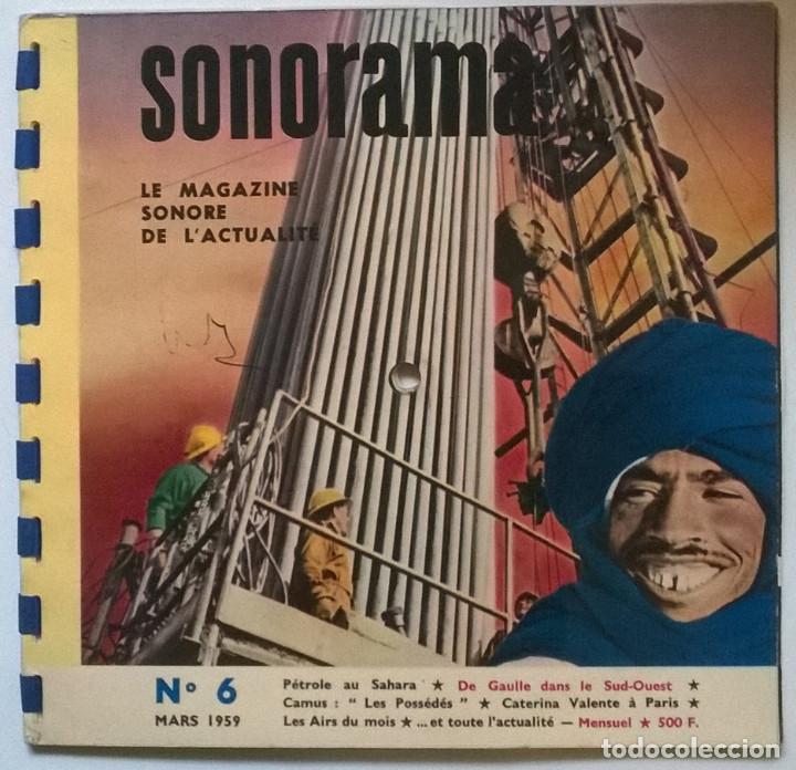 Coleccionismo de revistas y peri&oacute;dicos: Revista Sonorama n&ordm; 6. contiene 6 singles de acetato, 1959