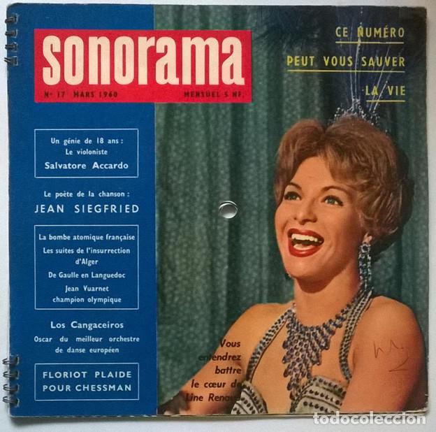 Coleccionismo de revistas y peri&oacute;dicos: Revista Sonorama n&ordm; 17. contiene 6 singles de acetato, 1960