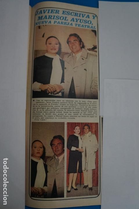 Coleccionismo de Revistas y Peri&oacute;dicos: RECORTE CLIPPING DE JAVIER ESCRIVA Y MARISOL AYUSO REVISTA SEMANA N&ordm; 1688 PAG. 83 L11