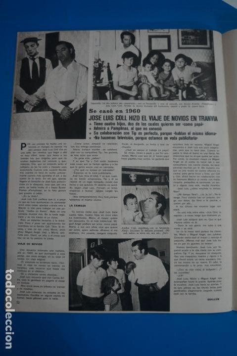 Coleccionismo de Revistas y Peri&oacute;dicos: RECORTE CLIPPING DE JOSE LUIS COLL REVISTA SEMANA N&ordm; 1692 PAG. 52 L11