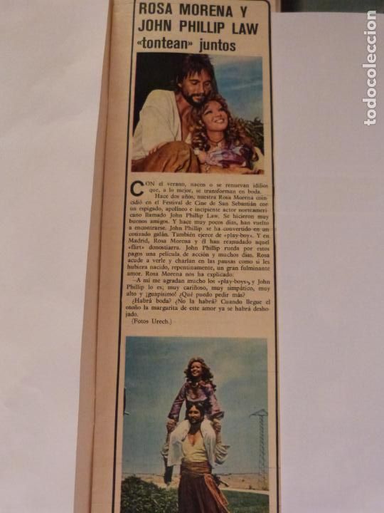 Coleccionismo de Revistas y Peri&oacute;dicos: RECORTE CLIPPING DE ROSA MORENA Y JOHN PHILLIP LAW REVISTA SEMANA N&ordm; 1694 PAG. 17 L12