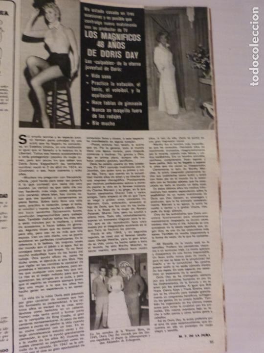 Coleccionismo de Revistas y Peri&oacute;dicos: RECORTE CLIPPING DE DORIS DAY REVISTA SEMANA N&ordm; 1712 PAG. 95 L12