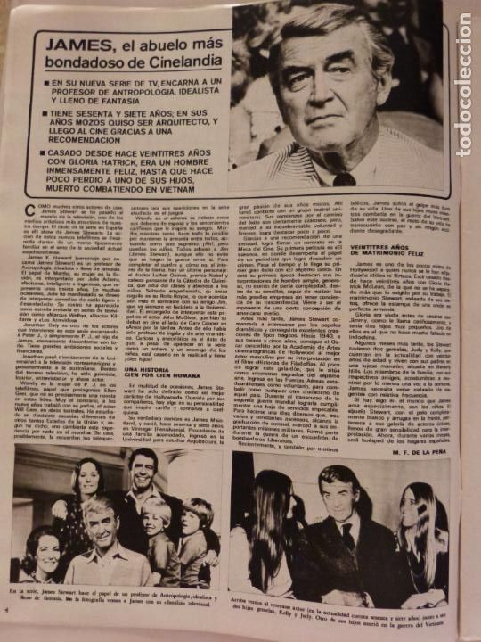 Coleccionismo de Revistas y Peri&oacute;dicos: RECORTE CLIPPING DE JAMES STEWART Y DICK VAN DYKE REVISTA SEMANA N&ordm; 1712 PAG. 3 Y 4 L12