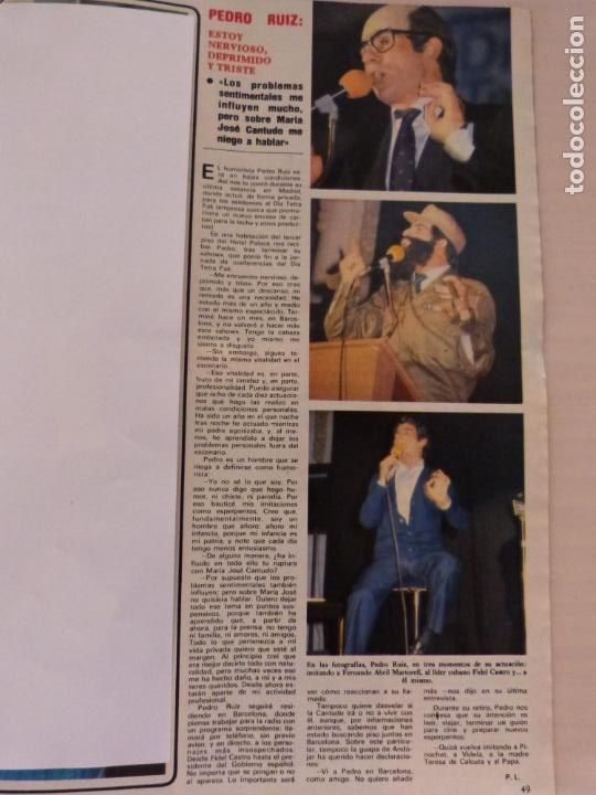 Coleccionismo de Revistas y Peri&oacute;dicos: RECORTE CLIPPING DE PEDRO RUIZ REVISTA SEMANA N&ordm; 2134 PAG. 49 L12