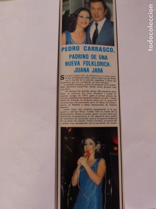 Coleccionismo de Revistas y Peri&oacute;dicos: RECORTE CLIPPING DE PEDRO CARRASCO Y JUANA JARA REVISTA SEMANA N&ordm; 2134 PAG. 49 L12