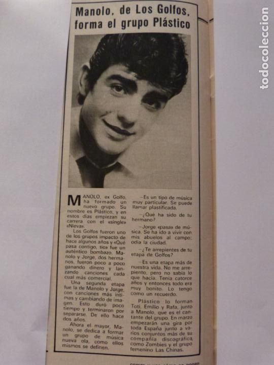 Coleccionismo de Revistas y Peri&oacute;dicos: RECORTE CLIPPING DE MANOLO DE LOS GOLFOS REVISTA SEMANA N&ordm; 2138 PAG. 70 L12