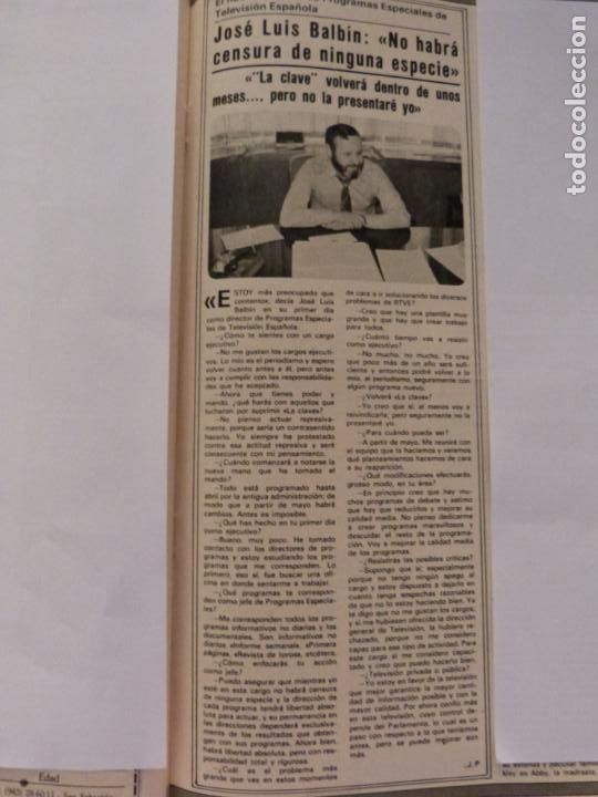 Coleccionismo de Revistas y Peri&oacute;dicos: RECORTE CLIPPING DE JOSE LUIS BALBIN REVISTA SEMANA N&ordm; 2138 PAG. 65 L12