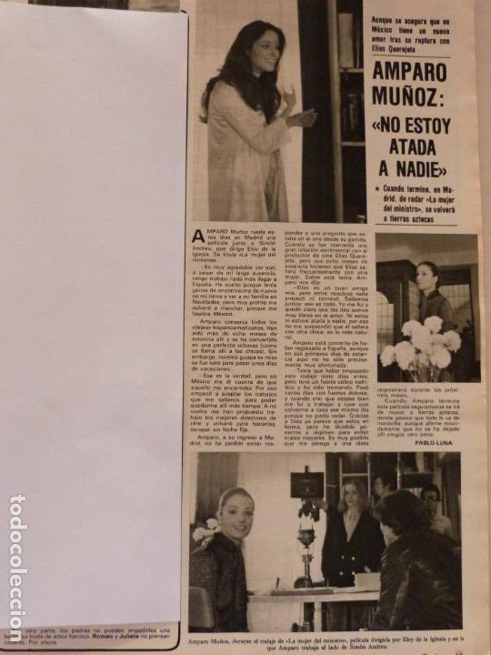 Coleccionismo de Revistas y Peri&oacute;dicos: RECORTE CLIPPING DE AMPARO MU&Ntilde;OZ REVISTA SEMANA N&ordm; 2138 PAG. 11 L12