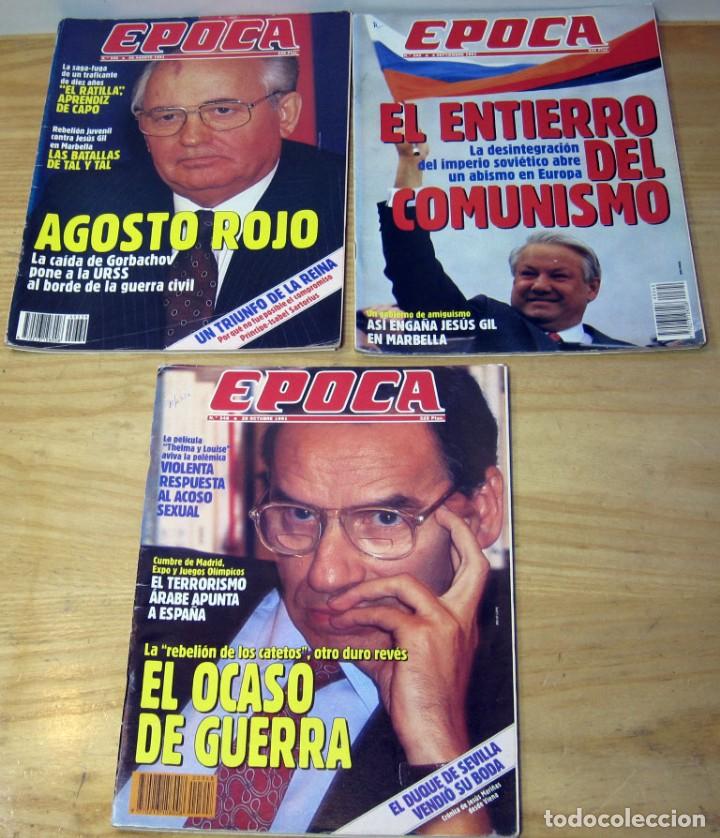 Colecionismo de Revistas e Jornais: 3 Revista EPOCA , 1991, n&ordm; 339, 340, 348