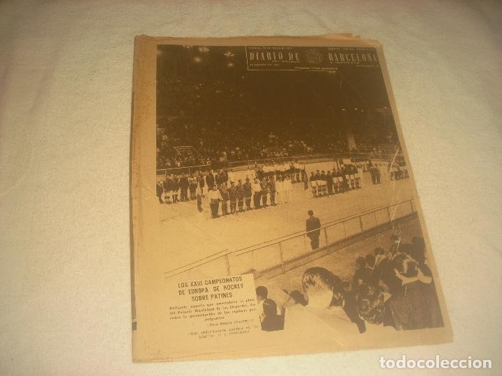 Coleccionismo de Revistas y Peri&oacute;dicos: DIARIO DE BARCELONA N.129, MAYO 1957 . XXIII CAMPEONATOS DE EUROPA DE HOCKEY SOBRE PATINES.