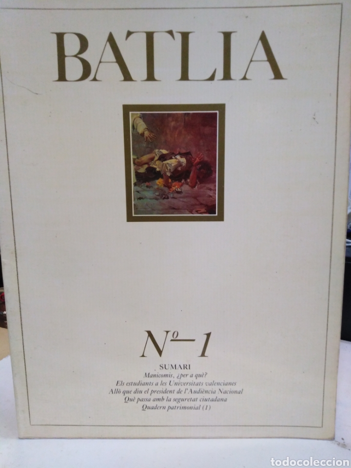 Collectionnisme de Revues et Journaux: BATLIA-N&deg;1-SUMARI-MANICOMIS/ELS ESTUDIANTS A LES UNIVERSITATS/QUADERNS PATRIMONIALS