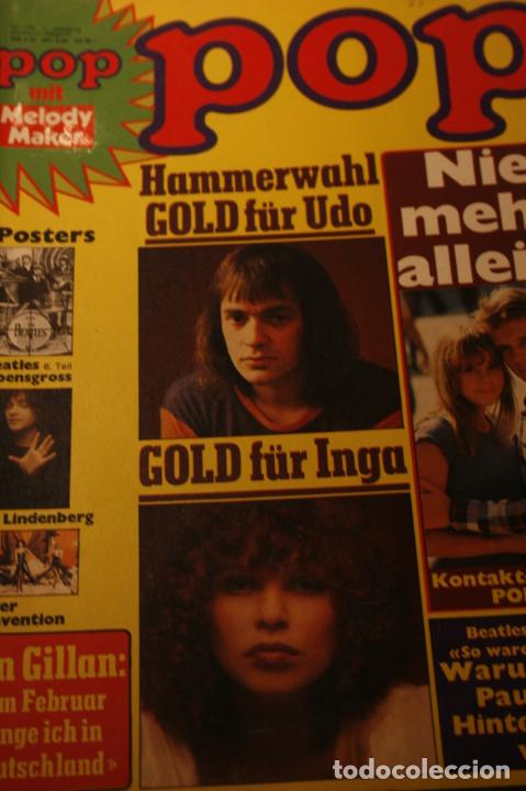 Coleccionismo de Revistas y Peri&oacute;dicos: REVISTA ALEMANA DE MUSICA POP BEATLES SCORPIONS 1976 NO TIENE POSTERS
