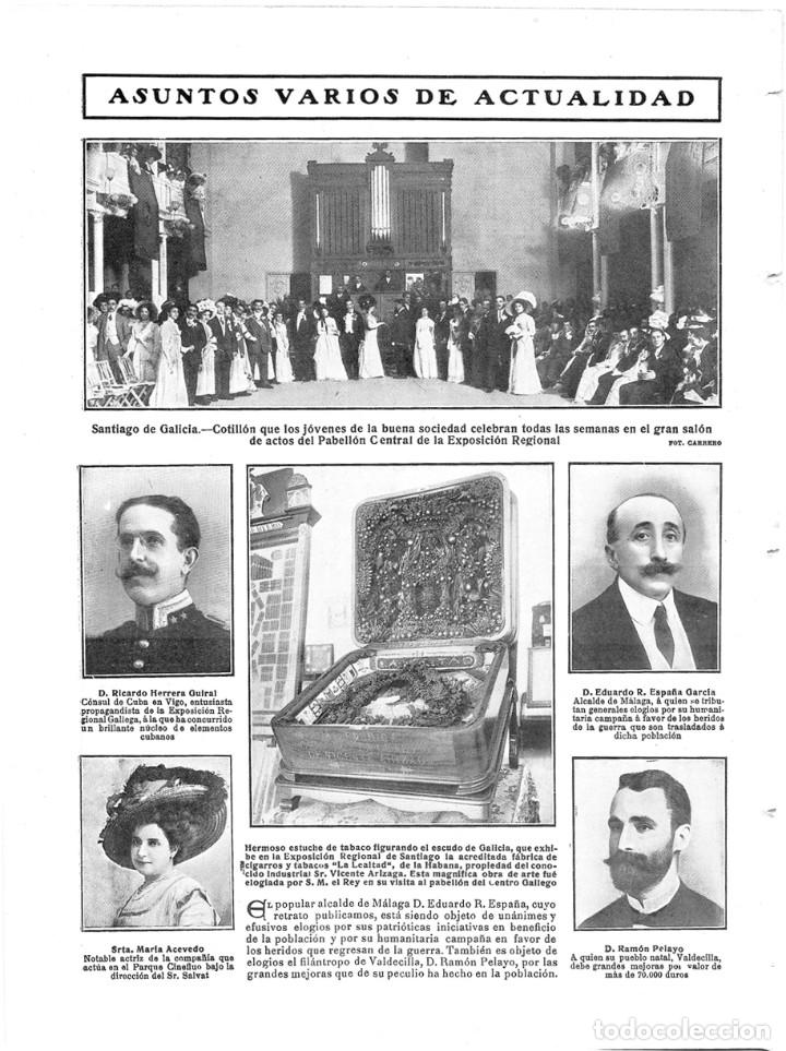 Collection Magazines and Newspapers: 1909 HOJA REVISTA CANTABRIA VALDECILLA FIL&Aacute;NTROPO BENEFACTOR RAM&Oacute;N PELAYO