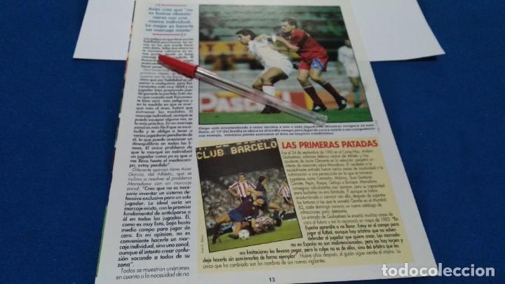 Sammeln von Zeitschriften und Zeitungen: HOJA DE REVISTA RECORTE A4 MARADONA - LAS PRIMERAS PATADAS - 10 FORMAS DE PARARLO