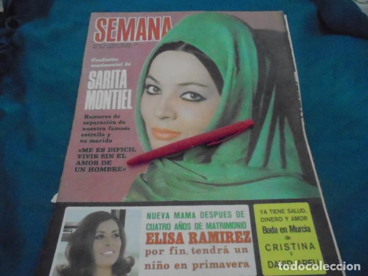 Coleccionismo de revistas y peri&oacute;dicos: RECORTE : PORTADA REVISTA : SARA MONTIEL. SEMANA, OCTBRE 1970 (#)