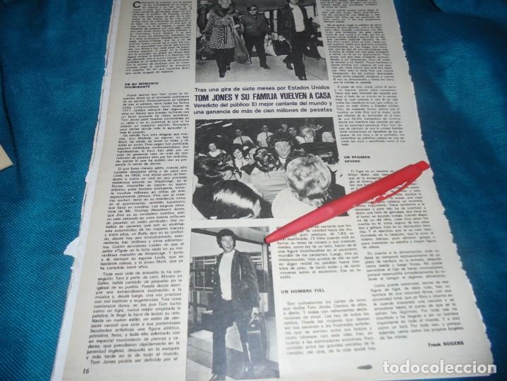 Coleccionismo de Revistas y Peri&oacute;dicos: RECORTE : TOM JONES CON SU FAMILIA. SEMANA, OCTBRE 1970 (#)