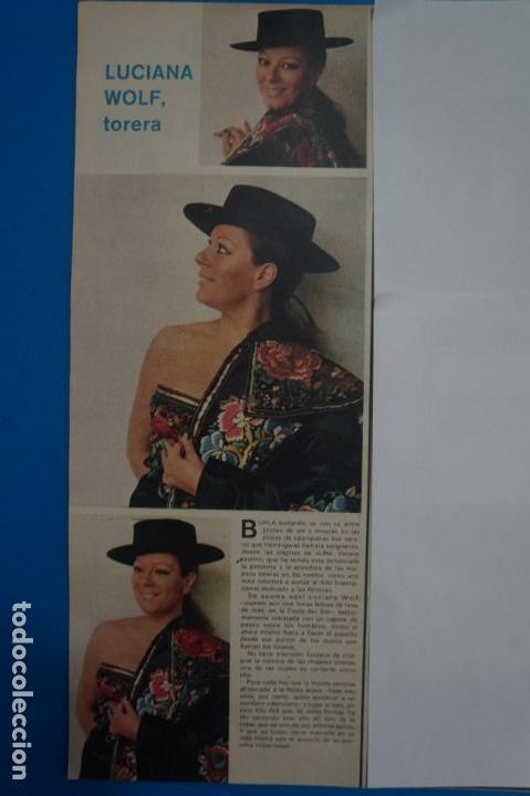Coleccionismo de Revistas y Peri&oacute;dicos: RECORTE CLIPPING DE LUCIANA WOLF REVISTA SEMANA N&ordm; 1855 PAG. 66 L13