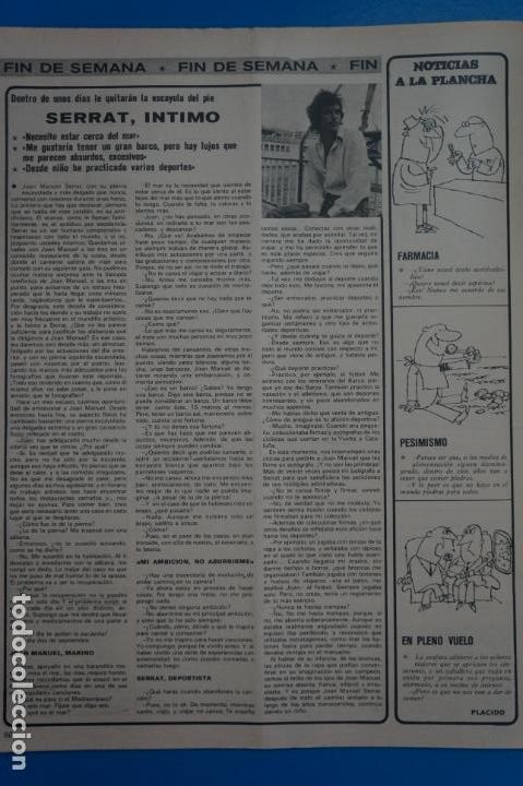 Coleccionismo de Revistas y Peri&oacute;dicos: RECORTE CLIPPING DE SERRAT REVISTA SEMANA N&ordm; 1854 PAG. 60 L13