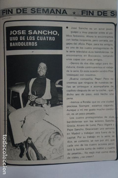 Coleccionismo de Revistas y Peri&oacute;dicos: RECORTE CLIPPING DE JOSE SANCHO REVISTA SEMANA N&ordm; 1858 PAG. 57 L13