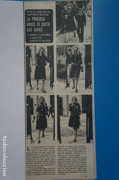 Coleccionismo de Revistas y Peri&oacute;dicos: RECORTE CLIPPING DE LA PRINCESA GRACE REVISTA SEMANA N&ordm; 1859 PAG. 37 L13