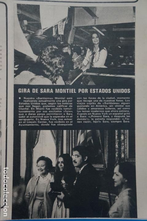Coleccionismo de Revistas y Peri&oacute;dicos: RECORTE CLIPPING DE SARA MONTIEL REVISTA SEMANA N&ordm; 1859 PAG. 57 L13