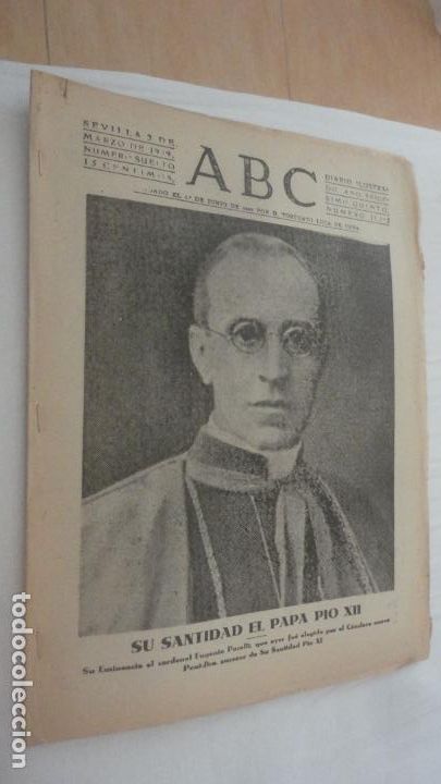 Coleccionismo de Revistas y Peri&oacute;dicos: ANTGUO PERIODICO ABC.N&ordm; 11.155. SEVILLA 1939. GUERRA CIVIL.