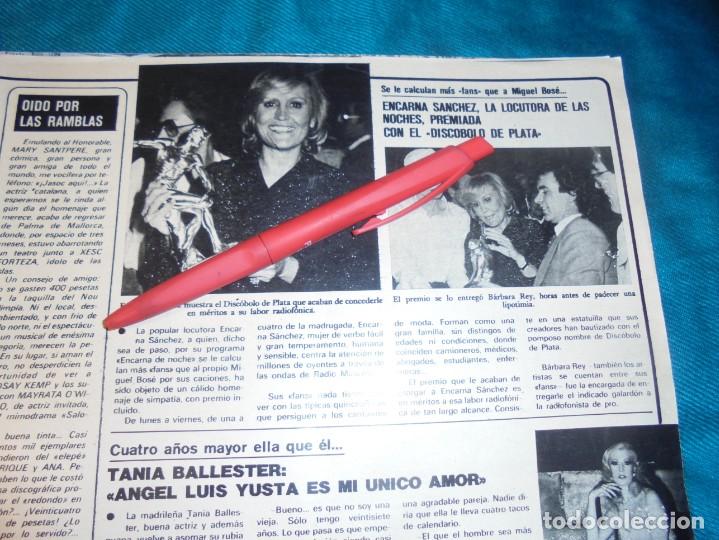 Coleccionismo de revistas y peri&oacute;dicos: RECORTE : ENCARNA SANCHEZ, PREMIADA CON EL DISCOBOLO DE PLATA. BARBARA REY. SEMANA, FEBRERO 1979 (#)