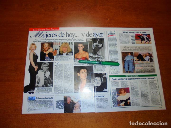 Coleccionismo de Revistas y Peri&oacute;dicos: CLIPPING 1998: ROC&Iacute;O JURADO. MIGUEL ABELL&Aacute;N. DREW BARRIMORE. DEMI MOORE. MICHELLE PFEIFFER