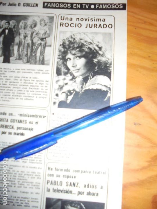 Coleccionismo de Revistas y Peri&oacute;dicos: RECORTE : UNA NOVISIMA ROCIO JURADO. SEMANA, ABRIL 1973 (#)