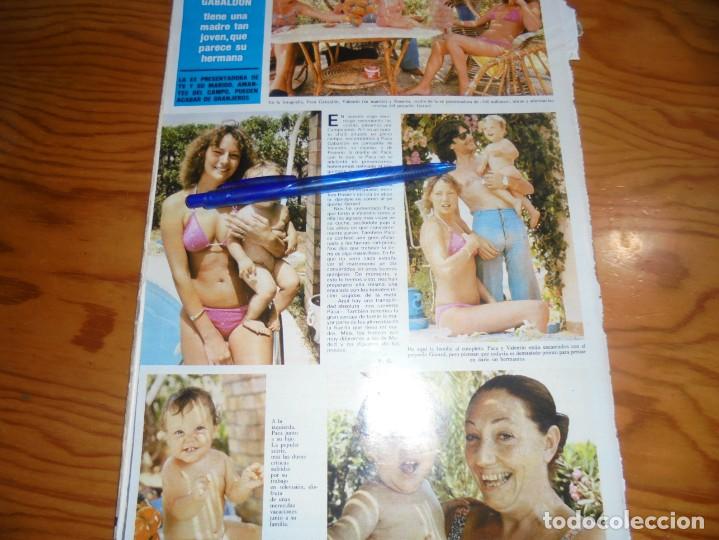 Collectionnisme de Revues et Journaux: RECORTE : PACA GABALDON CON SU FAMILIA. SEMANA, AGOSTO 1979 (#)