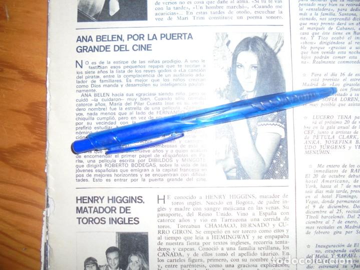 Coleccionismo de Revistas y Peri&oacute;dicos: RECORTE : ANA BELEN, POR LA PUERTA GRANDE DEL CINE. SEMANA, OCTUBRE 1970 (#)