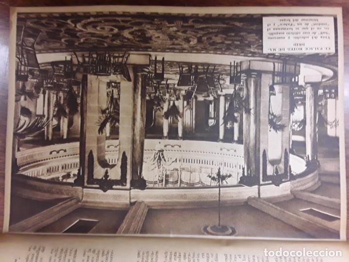 Collection Magazines and Newspapers: EL PALACE HOTEL DE MADRID VISTA DEL SOBERBIO HALL HOJA A&Ntilde;O 1935