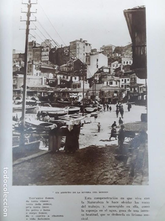 Collezionismo di Riviste e Giornali: MARIN LA LANZADA RIVERA DEL BERBES LOURIZAN COYA BERBES VIGO REVISTA A&Ntilde;O 1929