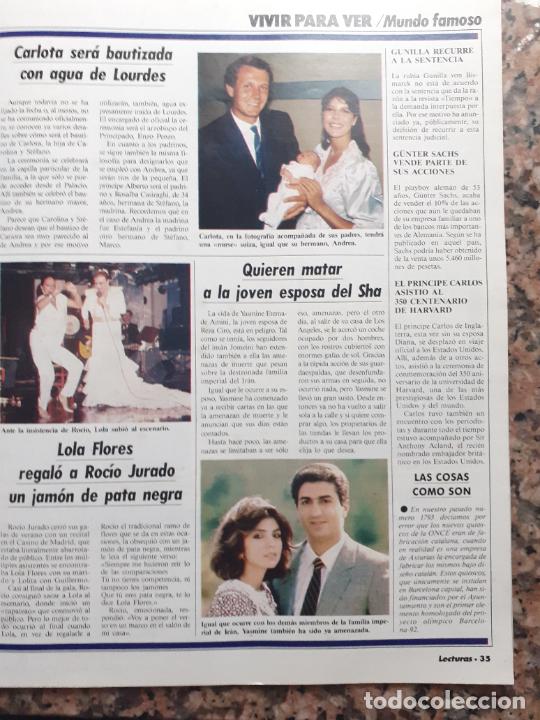 Coleccionismo de Revistas y Peri&oacute;dicos: CAROLINA DE MONACO LOLA FLORES ROCIO JURADO