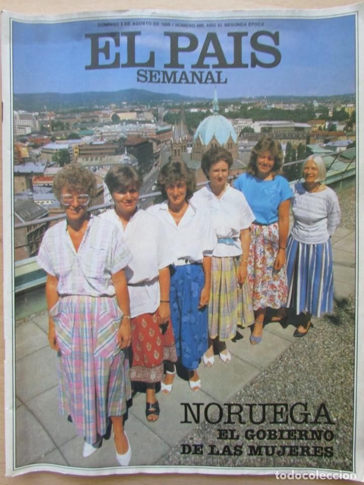 Coleccionismo de Revistas y Peri&oacute;dicos: EL PA&Iacute;S SEMANAL N&ordm; 486 1986. GRO HARLEM BRUNDTLAND. NORUEGA.